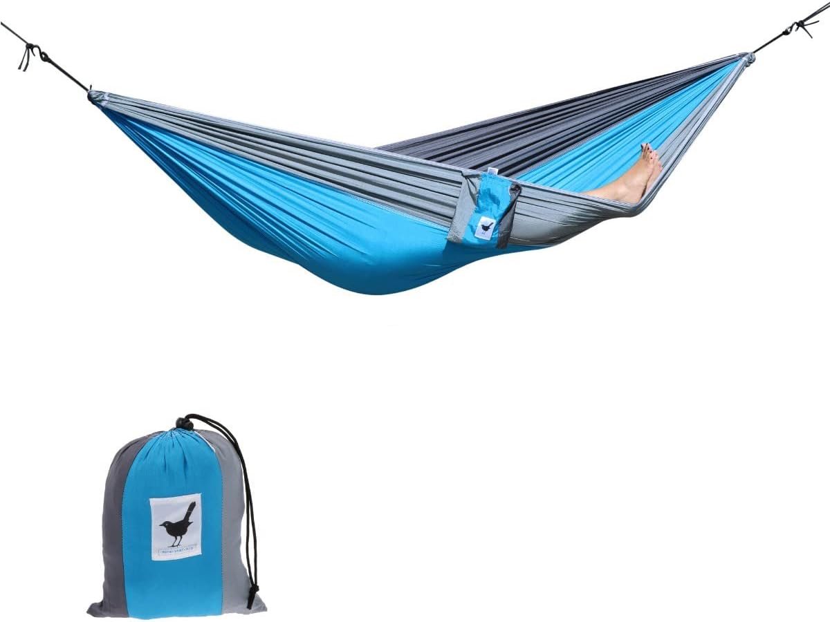 Hangmat XXL - 2 Persoons Parachute Stof - Draagvermogen 180kg - Ideaal voor Camping - ShopVlot