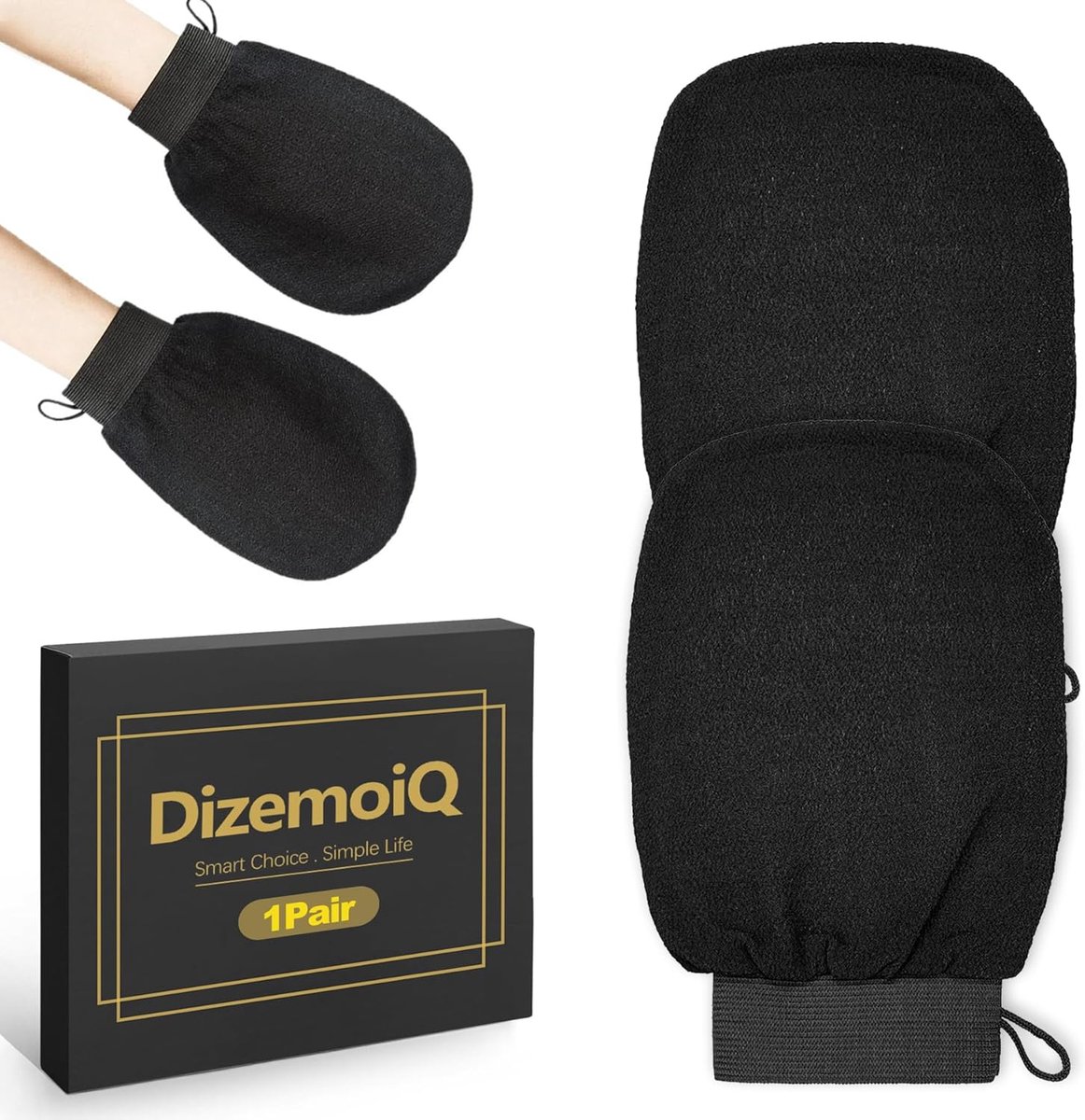 Exfoliatiehandschoenen voor lichaam en gezicht - Peeling handschoenen - Voor zachte huid en ingegroeide haren - ShopVlot