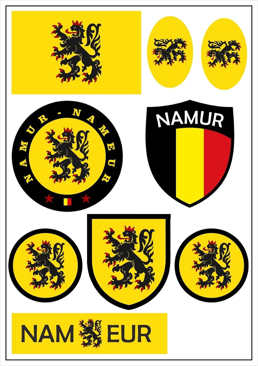Stickerkaart 9 Stuks - Vinyl Vlaggen - Waterdicht en Weerbestendig - Perfect voor Auto en Motor - ShopVlot