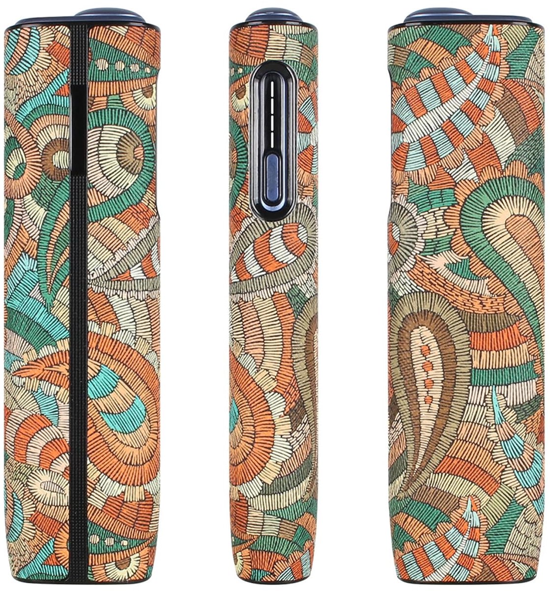 Beschermhoes IQOS ILUMA i ONE - paisley premium pvc leer - stootvast en krasbestendig - ShopVlot