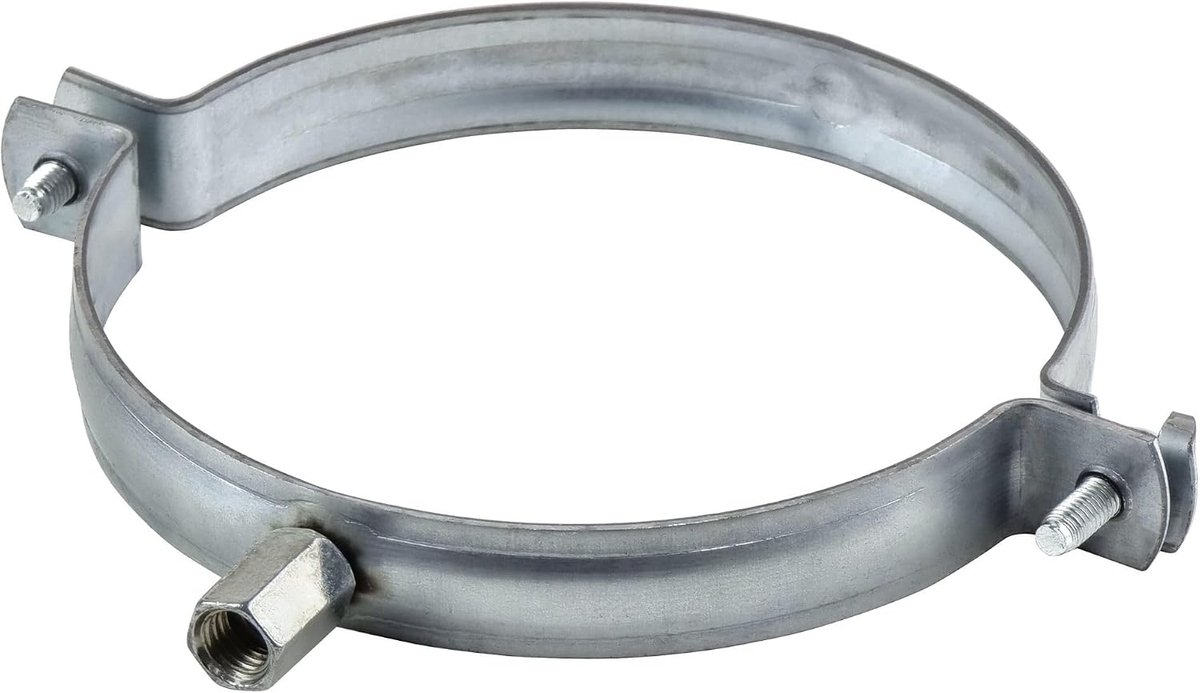 Buisbeugel 125mm - Gegalvaniseerd staal - Voor het fixeren van buizen - ShopVlot