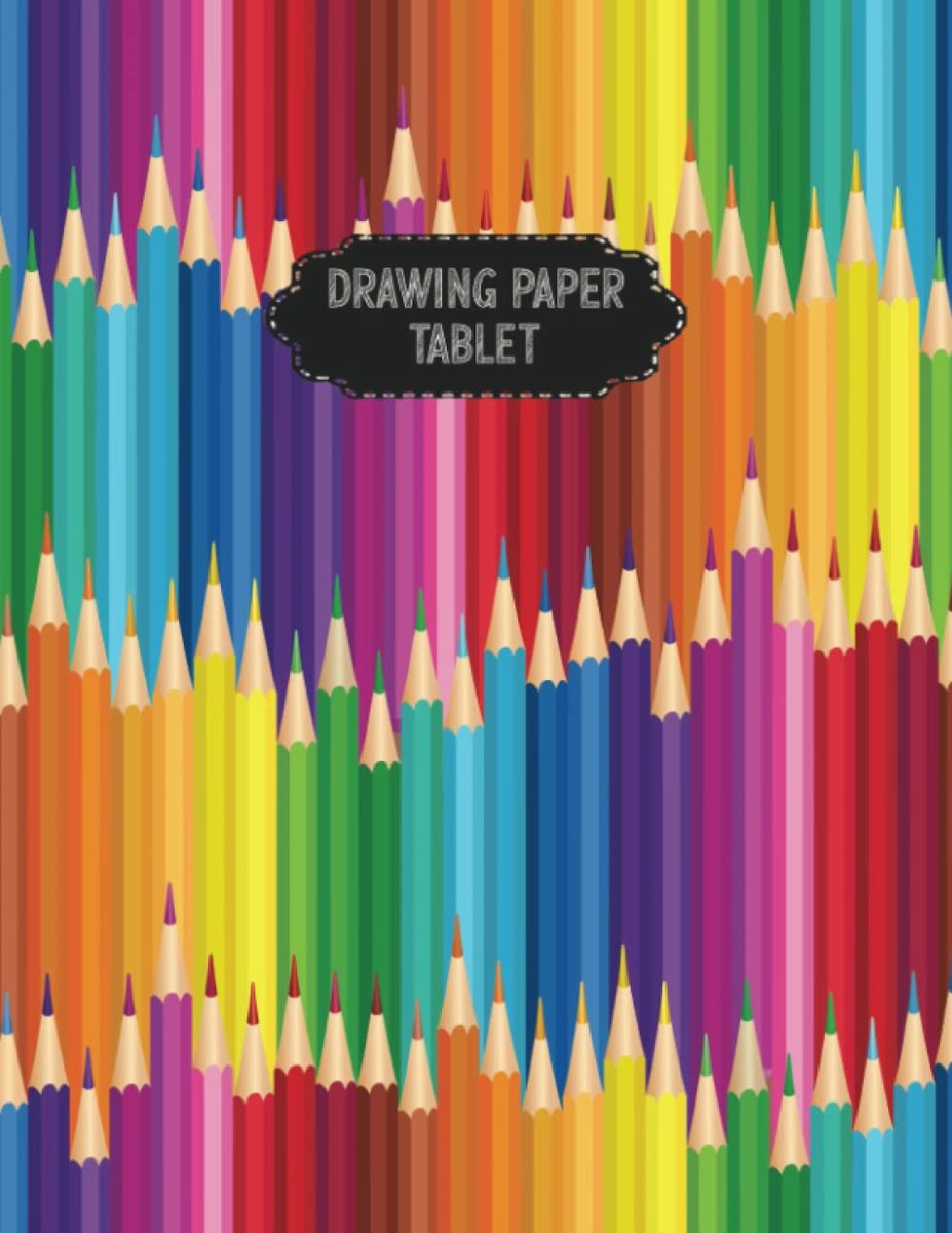 Tekentablet 8,5" x 11" - Zacht omslag - 108 lege pagina's - Ideaal voor kinderen - ShopVlot