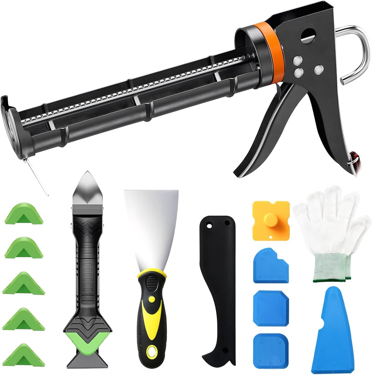 Cartridge set silicone spuit - met plastic handvat - compleet kit - eenvoudig in gebruik - ShopVlot