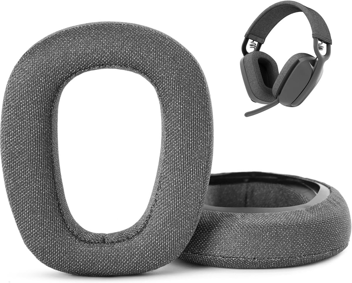 Oorkussens vervanging voor Logitech Zone Vibe 100/125 - Duurzame stof - Geheugenschuim - Comfortabel geluid - ShopVlot