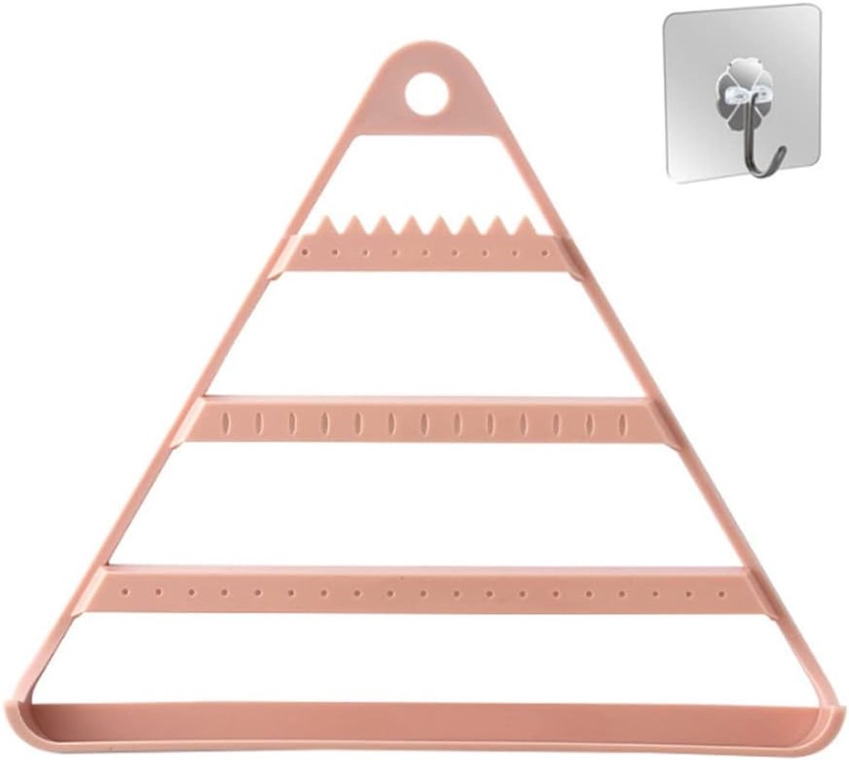Hanging Jewelry Organizer - Plastic - Wandmontage - Perfect voor sieradenopslag - ShopVlot