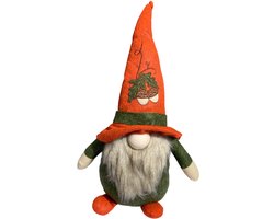 Gnome Herfstdecoratie - Pluche Kabouter met Muts - 51cm