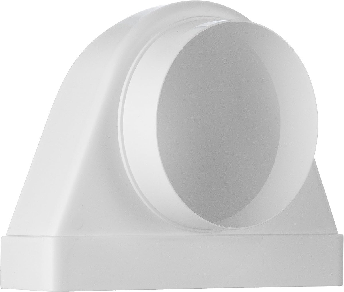 Ventilatie adapter Ø 100 mm - 220x55 mm - 90° hoek - Eenvoudige installatie - ShopVlot