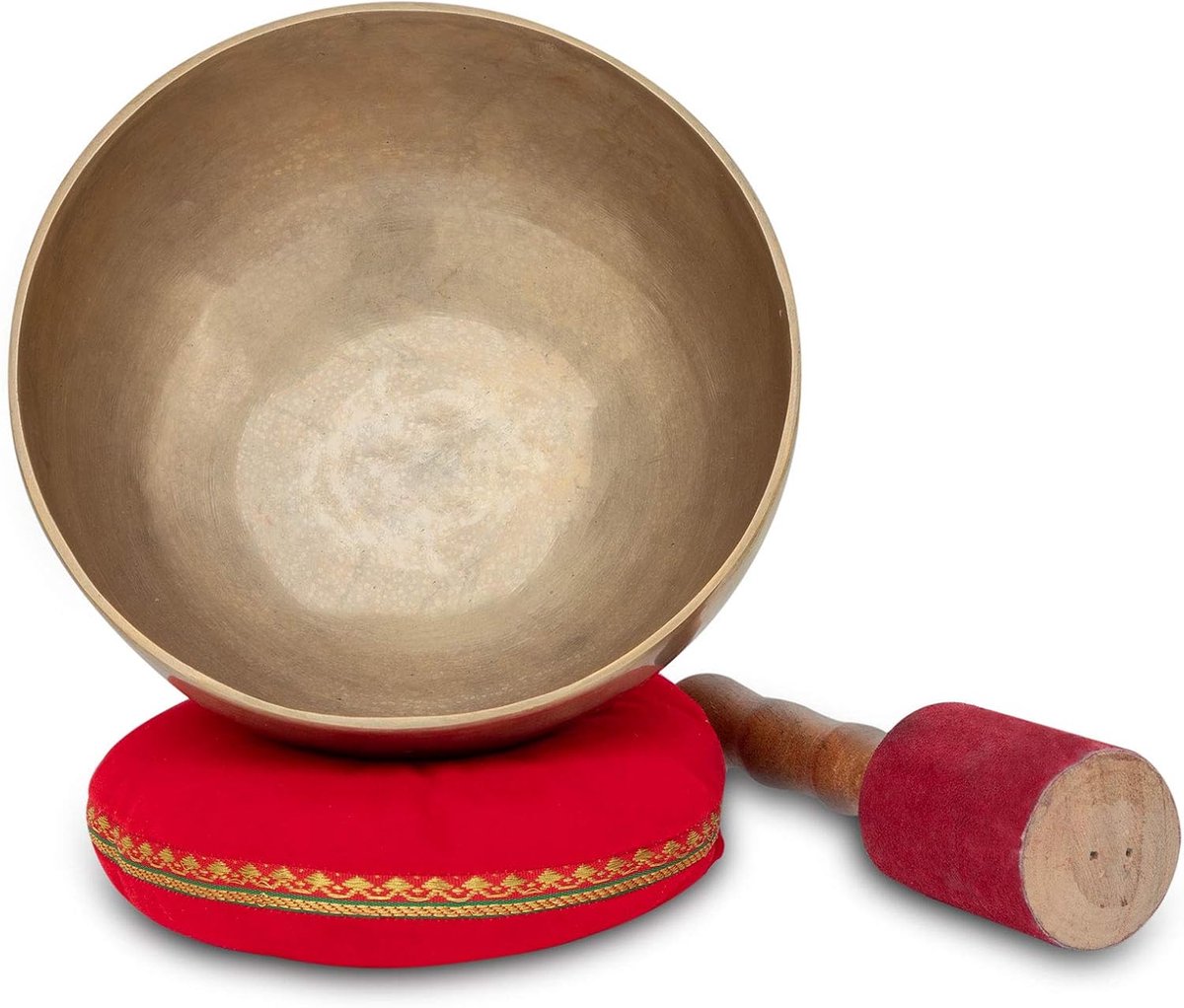Singing Bowl 20cm - handgemaakt - messing legering - ideaal voor meditatie - ShopVlot