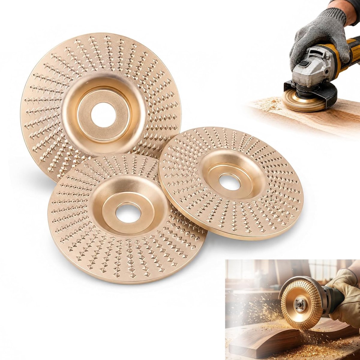 Slijpschijf hout 125/22mm - Hardmetalen frees schijf - Duurzaam en veelzijdig - Voor houtbewerking - ShopVlot
