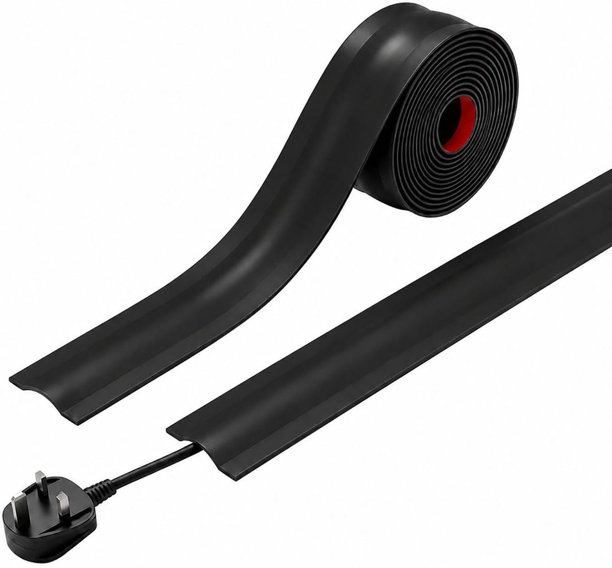 Koordverberger 5 meter - flexibele PVC - zelfklevend - beschermt kabels tegen slijtage - ShopVlot