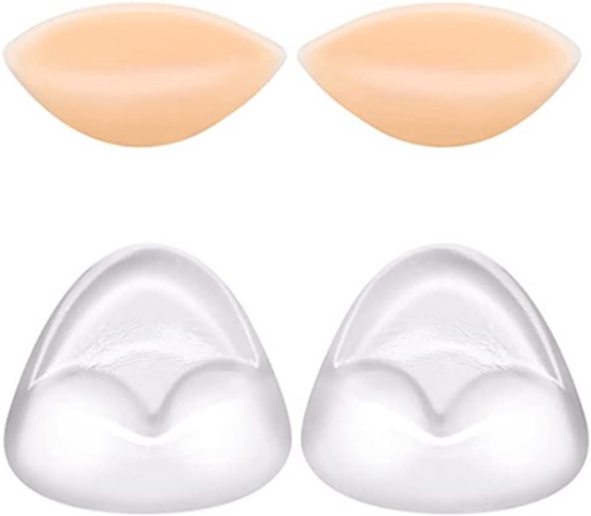 Silicone gel bh inserts - 2 paar - huidvriendelijk - voor een natuurlijke look - ShopVlot