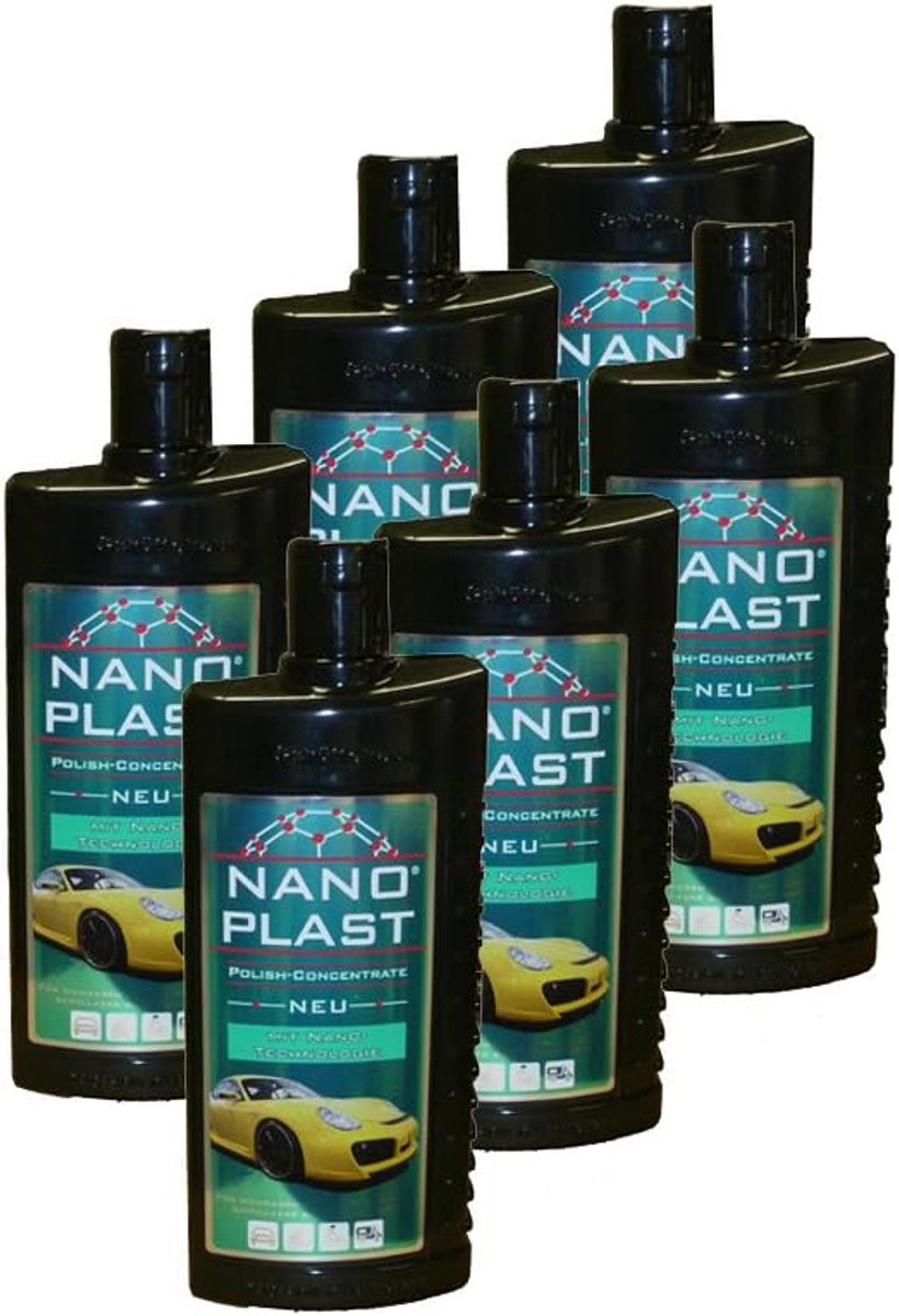 Nano-Plast autopoets 500 ml - high gloss - 6 flessen - langdurige bescherming - ShopVlot