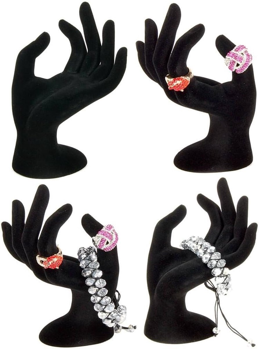Sieradenhouder hand - velvet look - ring- en armbandpresentatie - elegant en stijlvol - ShopVlot