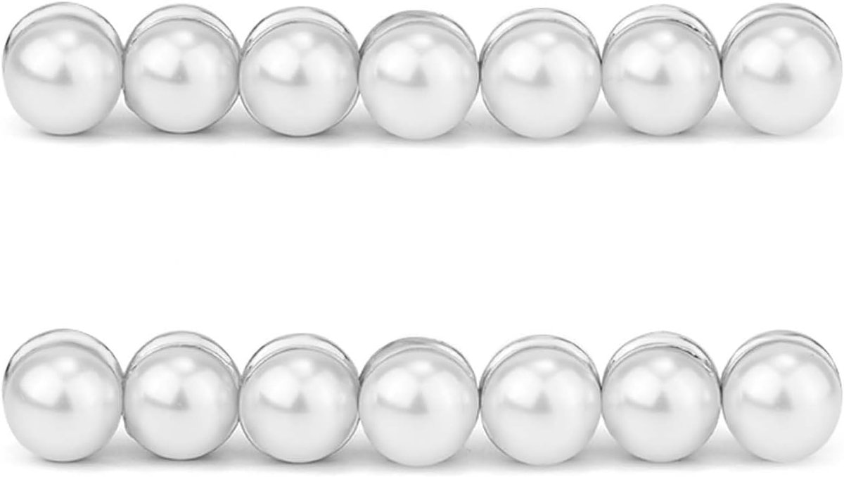 Huwelijks sluier gewichten 14 sets - magnetische parels - dubbelzijdige parel magneten - SnelShoppen
