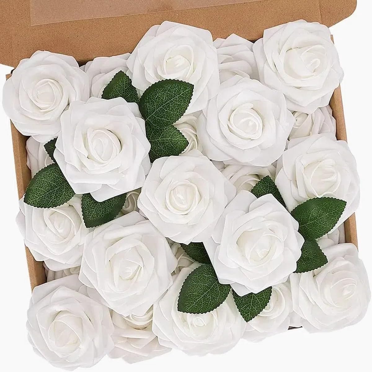Kunstbloemen Rozen 25 Stuks - Latex Foam Rozen - Real Touch - Perfect voor Bruiloften en Decoratie - m-winkel
