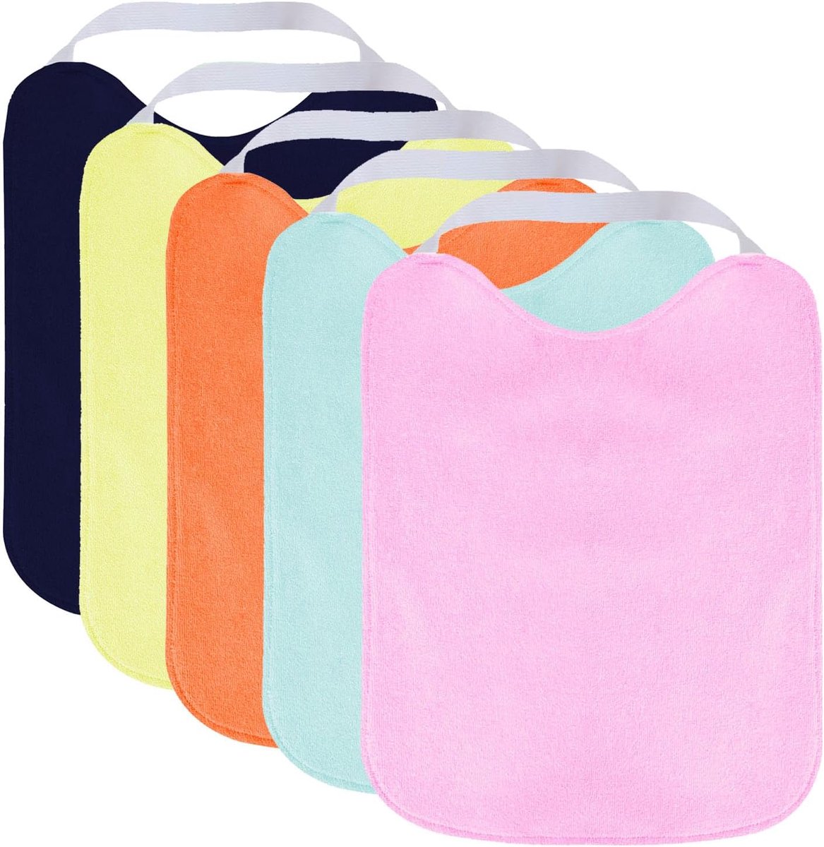 Waterdichte slabbetje groot - wasbaar - met elastische kraag - perfect voor school - m-winkel