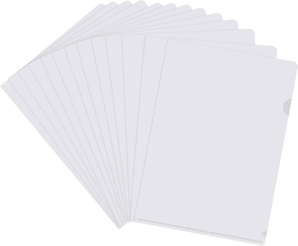 30 Stuks A4 Mappen Van Transparant Kunststof, Hoekhoezen, Geschikt Voor Studeren En Werken Voor Het Bewaren Of Classificeren Van Papier
