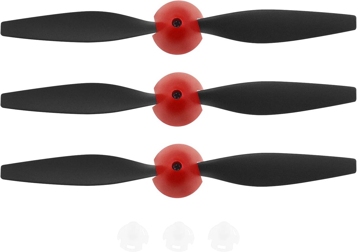 Lord of the Tools 3 sets reservevliegtuigpropellers Rc-vliegtuigafstandsbediening inclusief 3 stuks vliegtuigpropellerspaarders en 3 stuks vliegtuigadapters compatibel met VOLANTEXRC