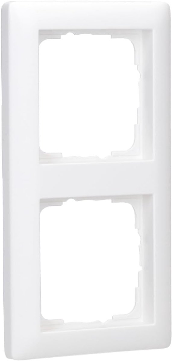 System 55 zuiver wit zijdemat 2-voudig frame (021 204)