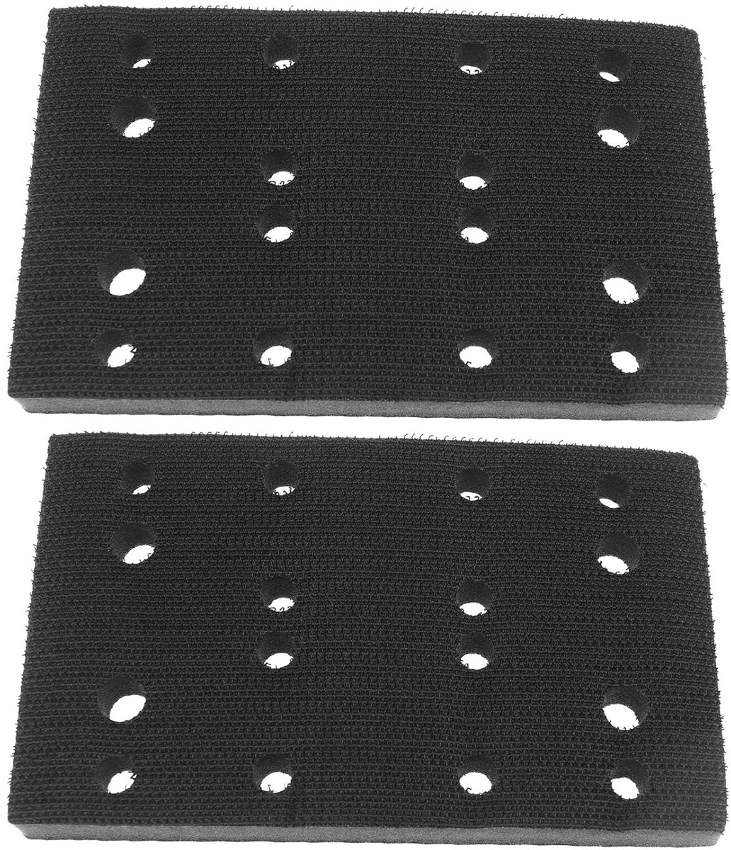 Store 2 stuks reservepads van zachte spons, compatibel met Festool RTS 400/RS 400/RTSC 400, spons schuurpad adapter 80 x 133 mm
