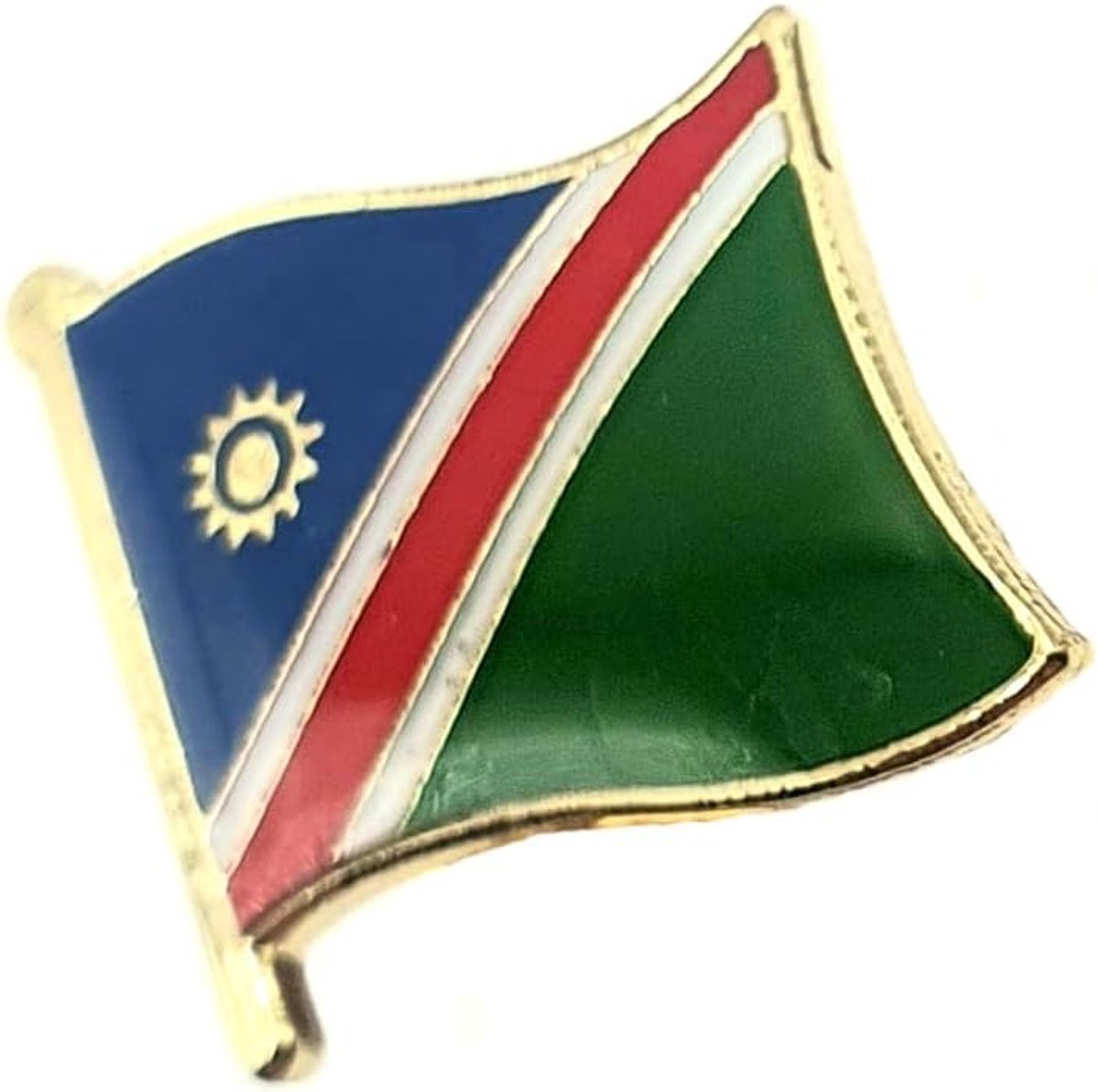 Namibisch Afrika Afrikaanse metalen land vlag Pin Badge, Metaal