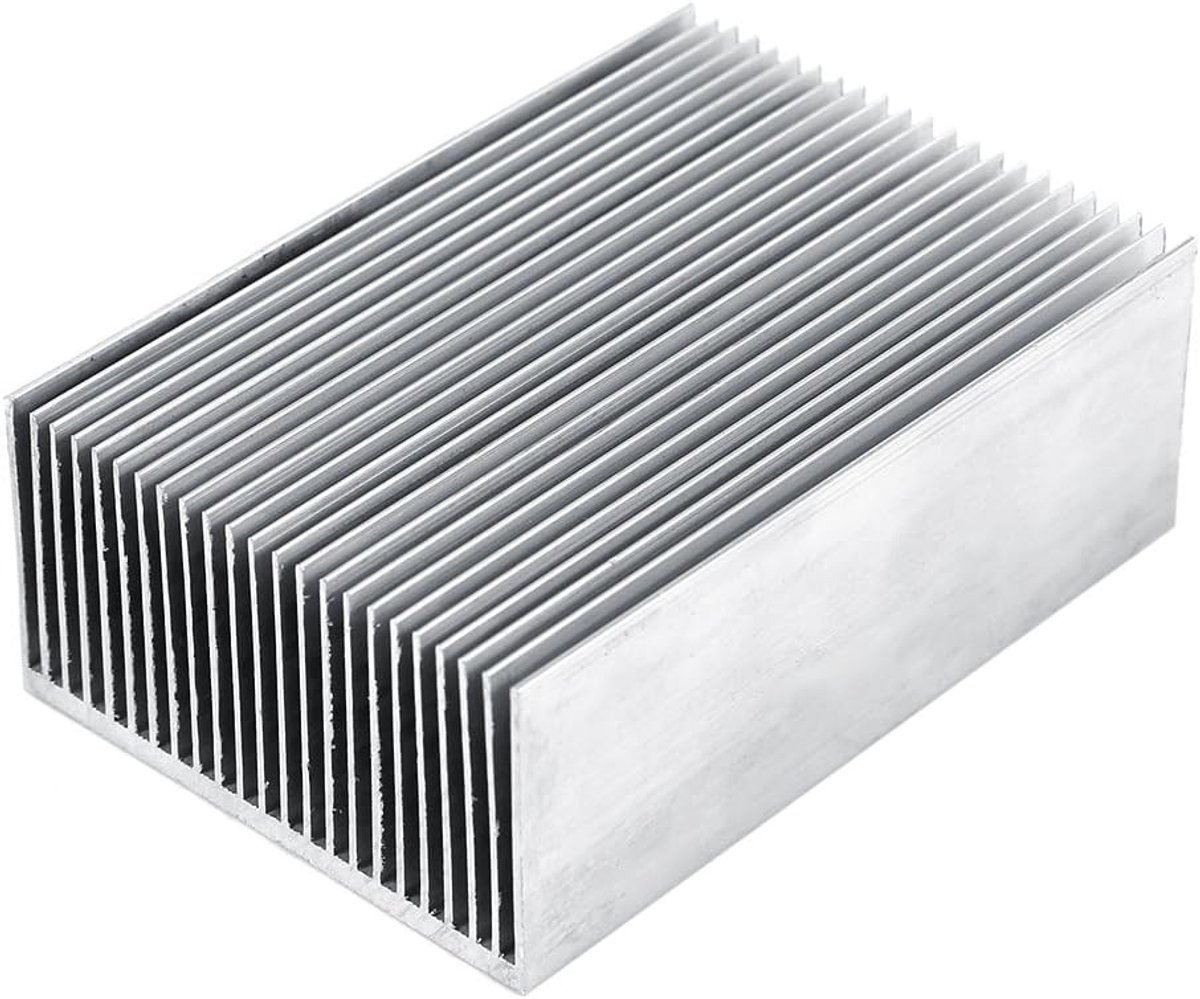 Koelvinkoeler, aluminium koellichaam, 1 stuk 100 x 69 x 36 mm aluminium koellichaam koeling voor led-versterker transistor IC-module