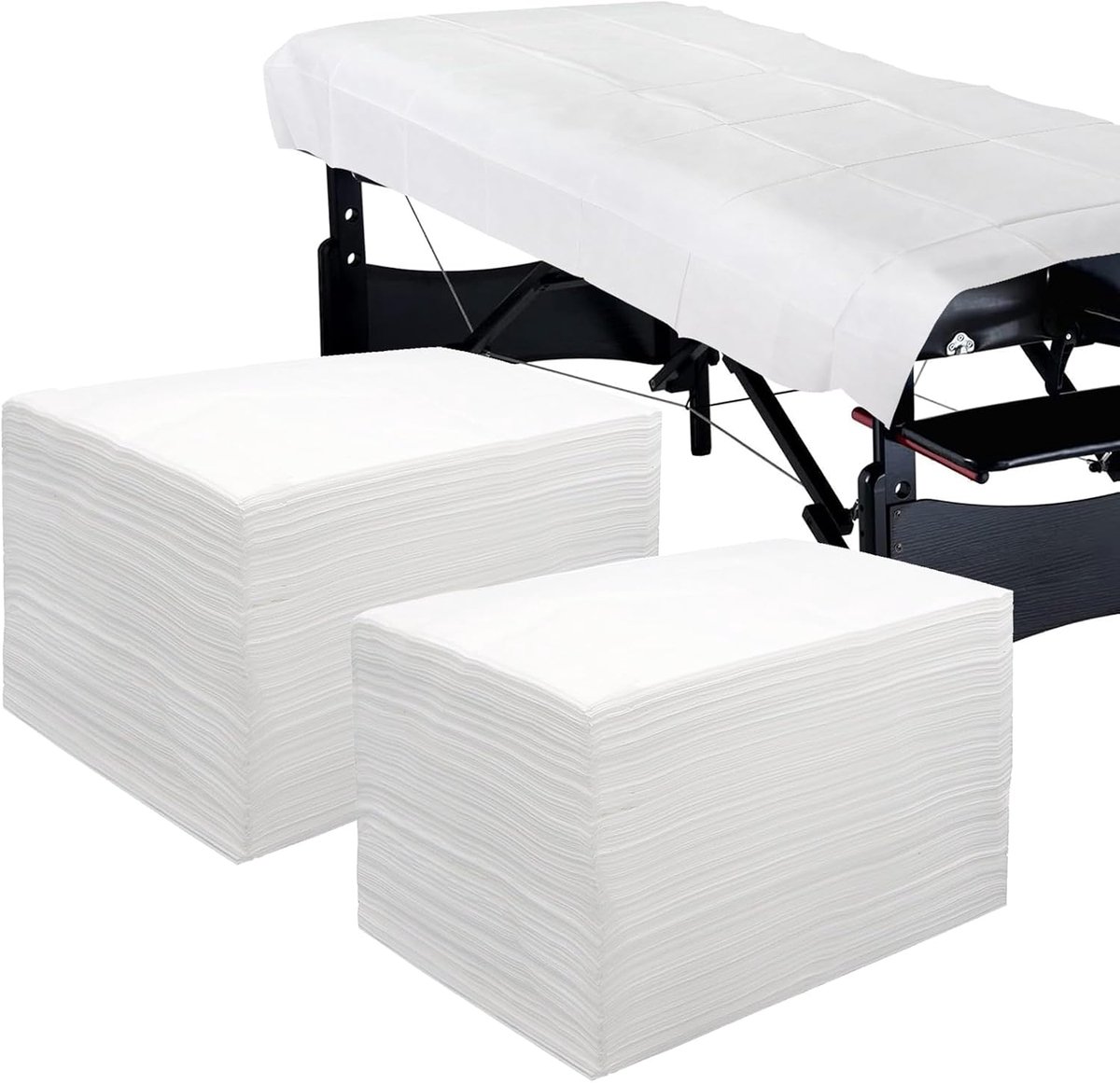200 stuks wegwerplakens, 80 x 180 cm, wegwerpmassage-kussen, ademende wegwerp-ligkussens voor massagestoelen spa