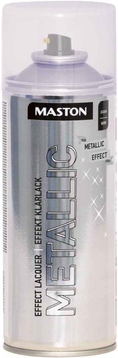 Metaallak spuitbus 400 ml - transparante metallic spray - snel drogend - eenvoudig in gebruik - SnelShoppen