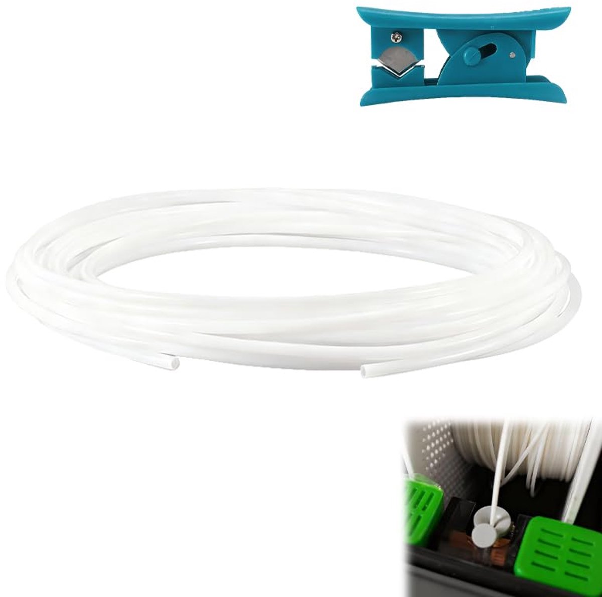 PTFE slang 5m - 2,5mm ID × 4mm OD - Teflon voor 3D-printer - Verbeterde prestaties - SnelShoppen