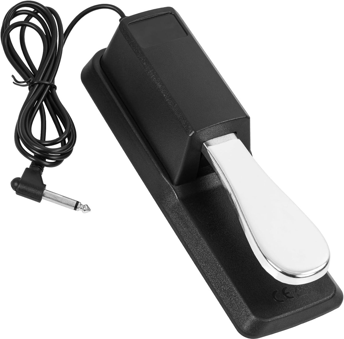 Piano sustainpedal - universeel - roestvrij staal - ideaal voor digitale piano's - SnelShoppen