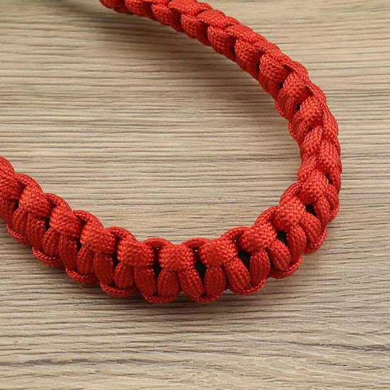Adjustable Durable Braided Cord Rope Compound Bow Wrist Sling Suitable For Compound Bow Archery Shooting Target Hunting Accessory, Red — afbeelding 2