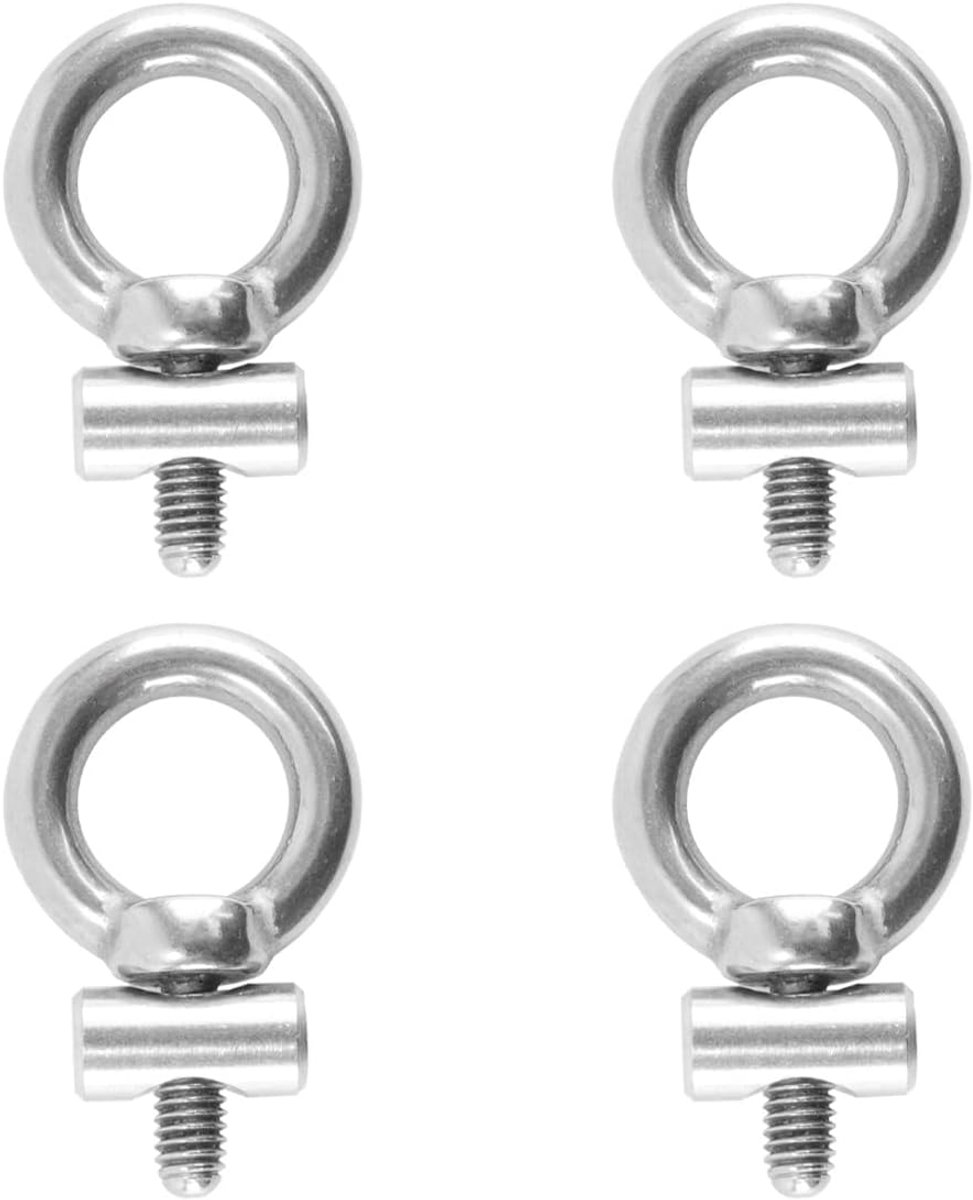 4 stuks luifelstoppers, roestvrij staal, luifelhaken, kampeerblokkeringsset, leidingenrailaccessoires, accessoires, caravana