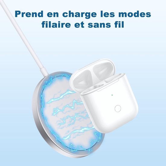 Oplaadcase voor AirPods Pro 1/2, draadloze oplaadcase, compatibel met AirPods, vervangende oplaadcase met koppelingsknop (zonder hoofdtelefoon) (Airpods Pro 1/2) — afbeelding 5