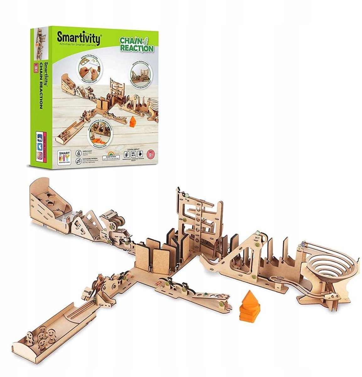 Smartivity Houten 3D Puzzel - Kettingreactie Domino