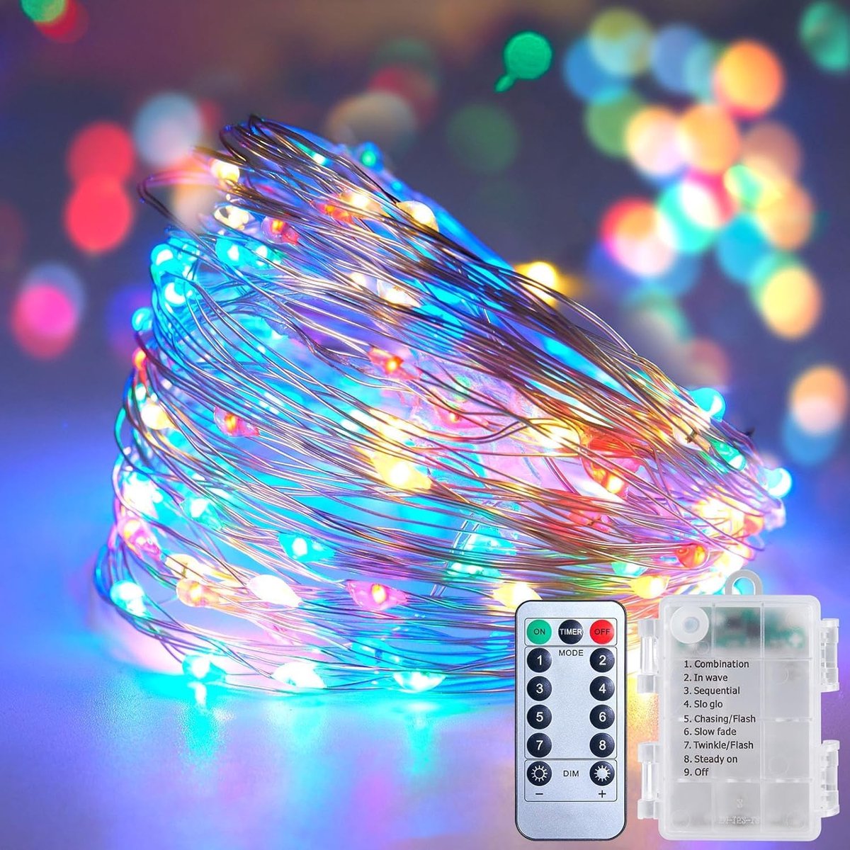 Lichtsnoer voor buiten 100 leds - koperdraad - dimbaar - sfeervolle verlichting voor tuin - ShopVlot