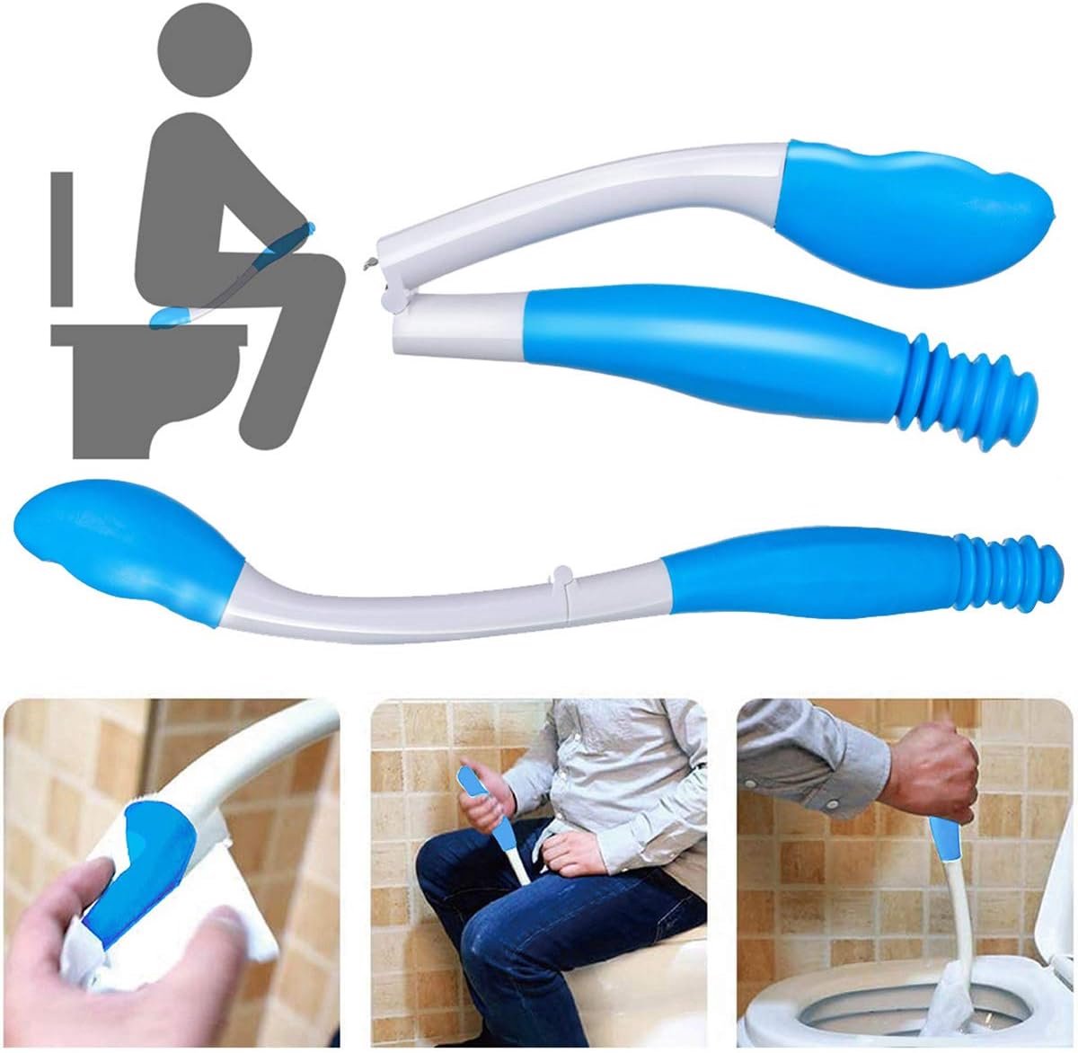 Toilet hulp voor afvegen - lange 15,75" verlenging - veilig en duurzaam - ShopVlot