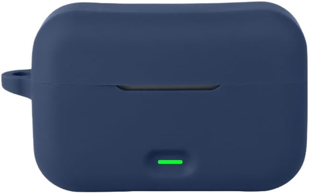 Hoesje voor Realme Buds T500 Pro - siliconen schokbestendig - donkerblauw - perfecte pasvorm en bescherming - ShopVlot