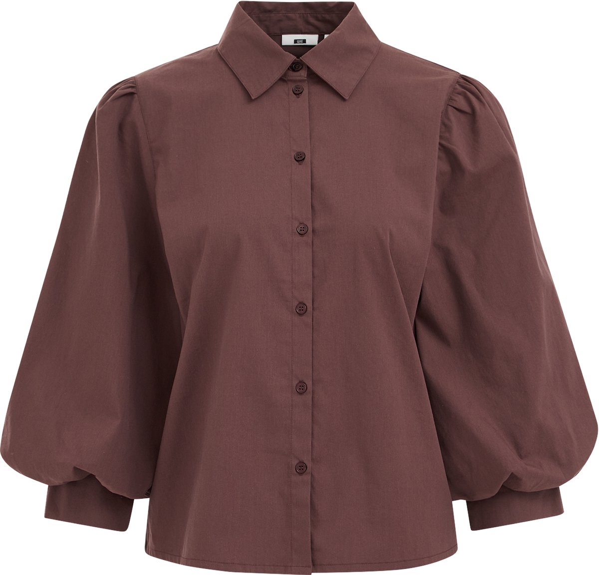 WE Fashion Dames blouse met ballonmouwen