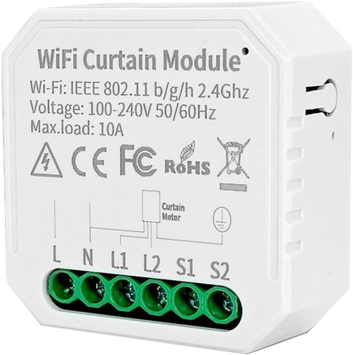 Tuya wifi-gordijnmodule - kunststof - spraakbesturing - maak je huis slimmer - ShopVlot