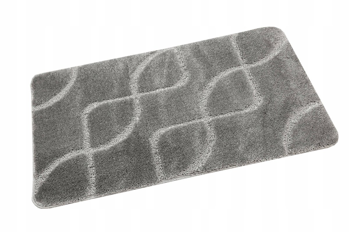 Merkloos Antislip Badkamermat Grijs 50x60 cm - Wasbaar & Zacht