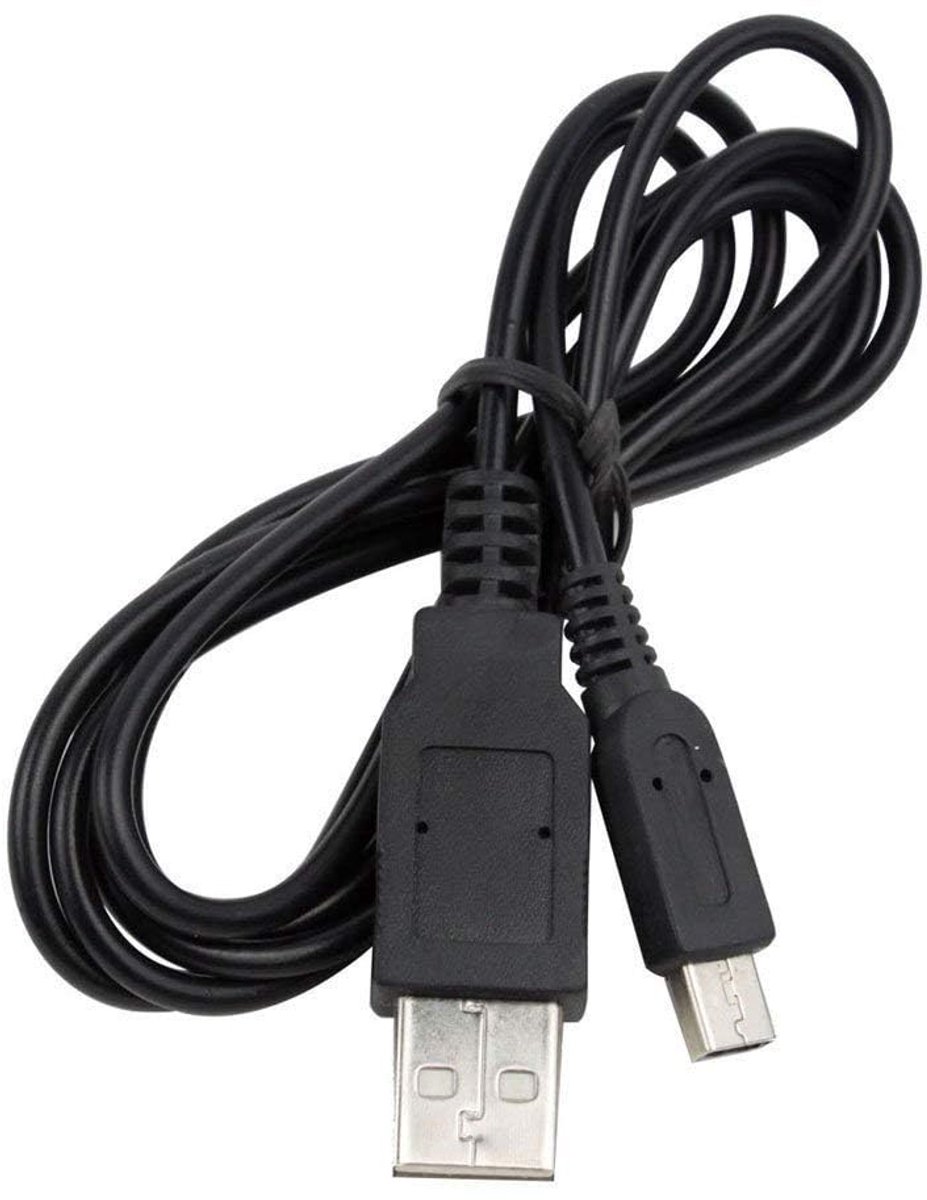 Oplaadkabel DSi 2 Stuks - 1,2m USB Power Kabel - Geschikt voor DSi NDSi DSI XL 3DS N3DS XL - ShopVlot