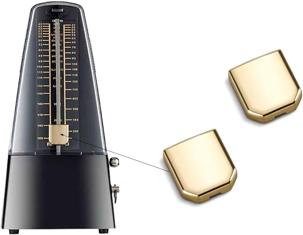 Metronoom pendulum metalen blok - universele metronoom slider - duurzaam ontwerp - ideaal voor pianisten - ShopVlot