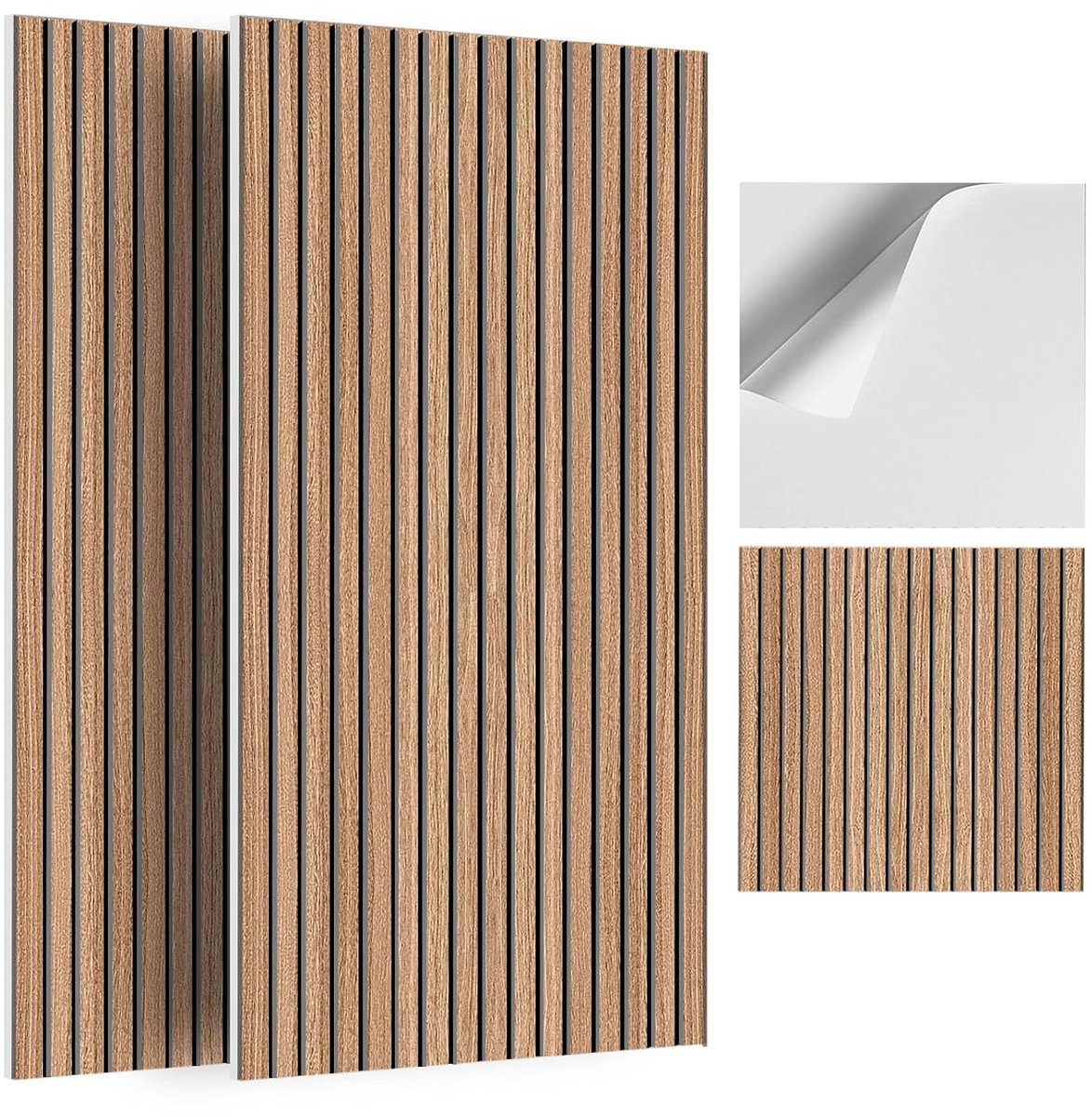 Akoestische panelen 6Pack - Zelfklevende golfplaten - Geluidsisolerend - Voor opname studio's en kantoren - ShopVlot