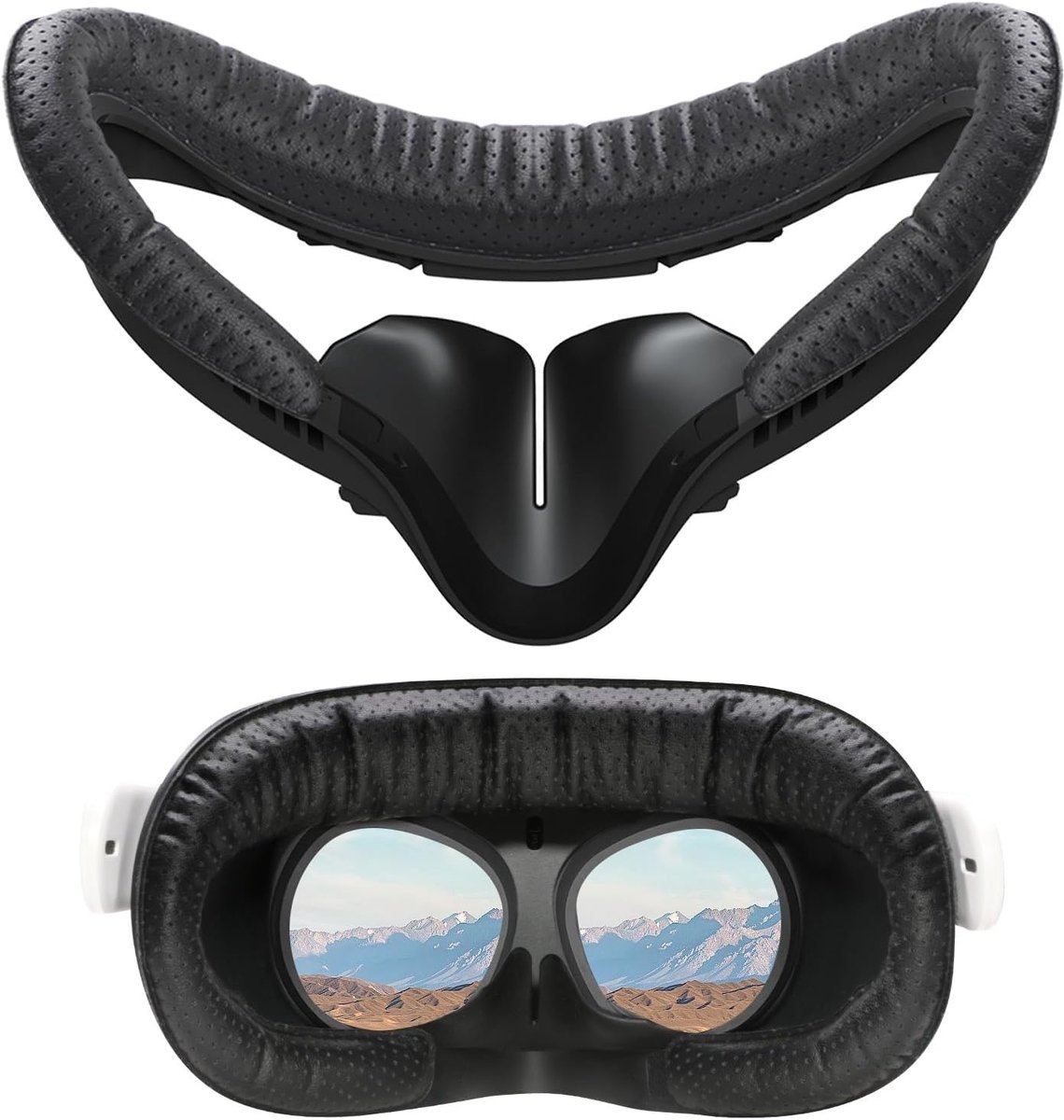 VR Face Pad voor Oculus Quest 2 - Vervangbare Gezichtsbedekking - Ademend Leer - Gemakkelijk te reinigen - ShopVlot