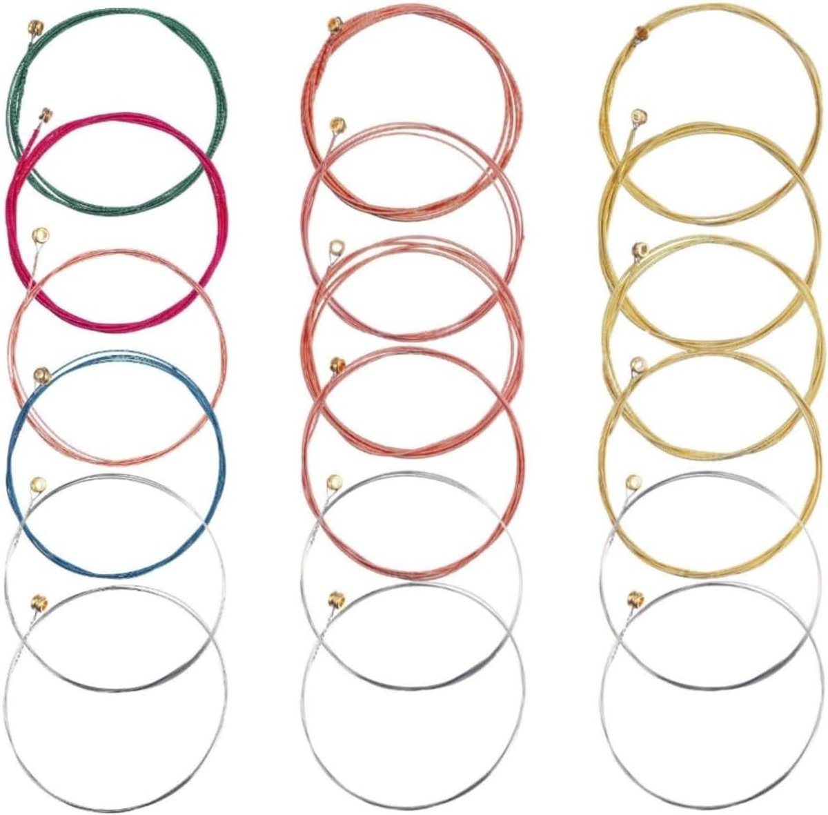 Gitarensnaren set van 18 - roestvrij staal - duurzame kwaliteit - perfect voor akoestische gitaar - ShopVlot