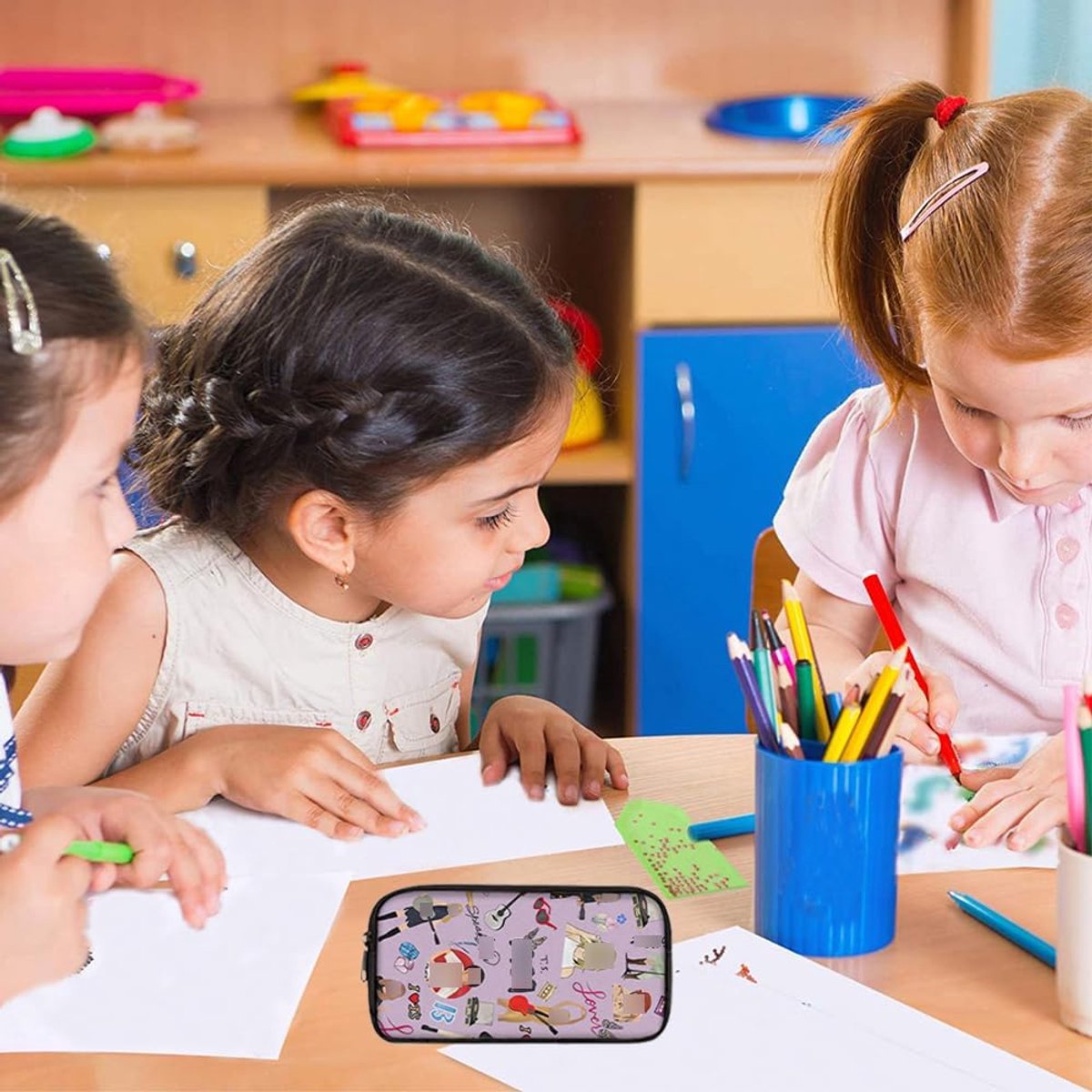 Pennenzak voor studenten - Multicolor - Stijlvol en praktisch - Ruimte voor al je schoolbenodigdheden - ShopVlot