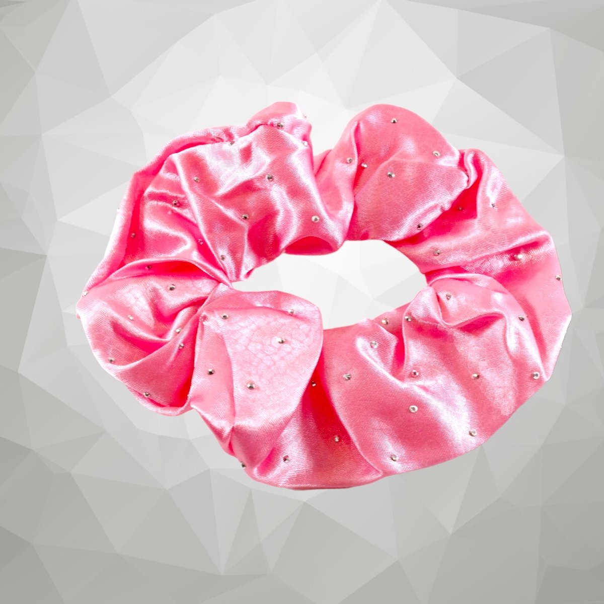 Aksamieten Haarband met Steentjes - Roze