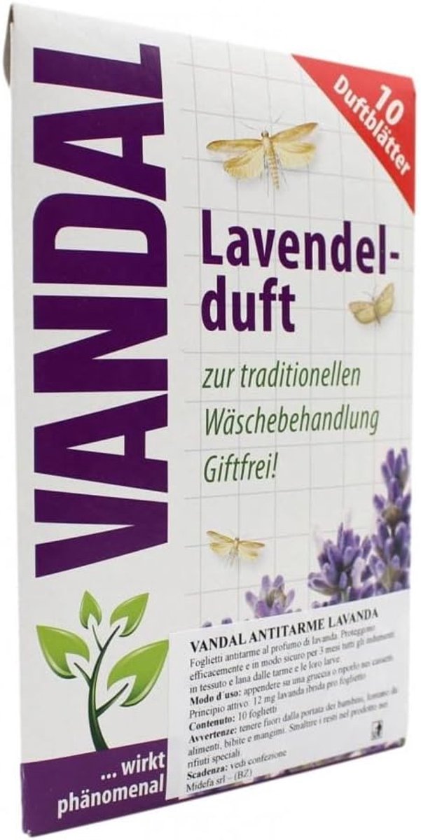 Moth protection lavender 10 stuks - geurzakjes - natuurlijk - beschermt tegen motten - ShopVlot