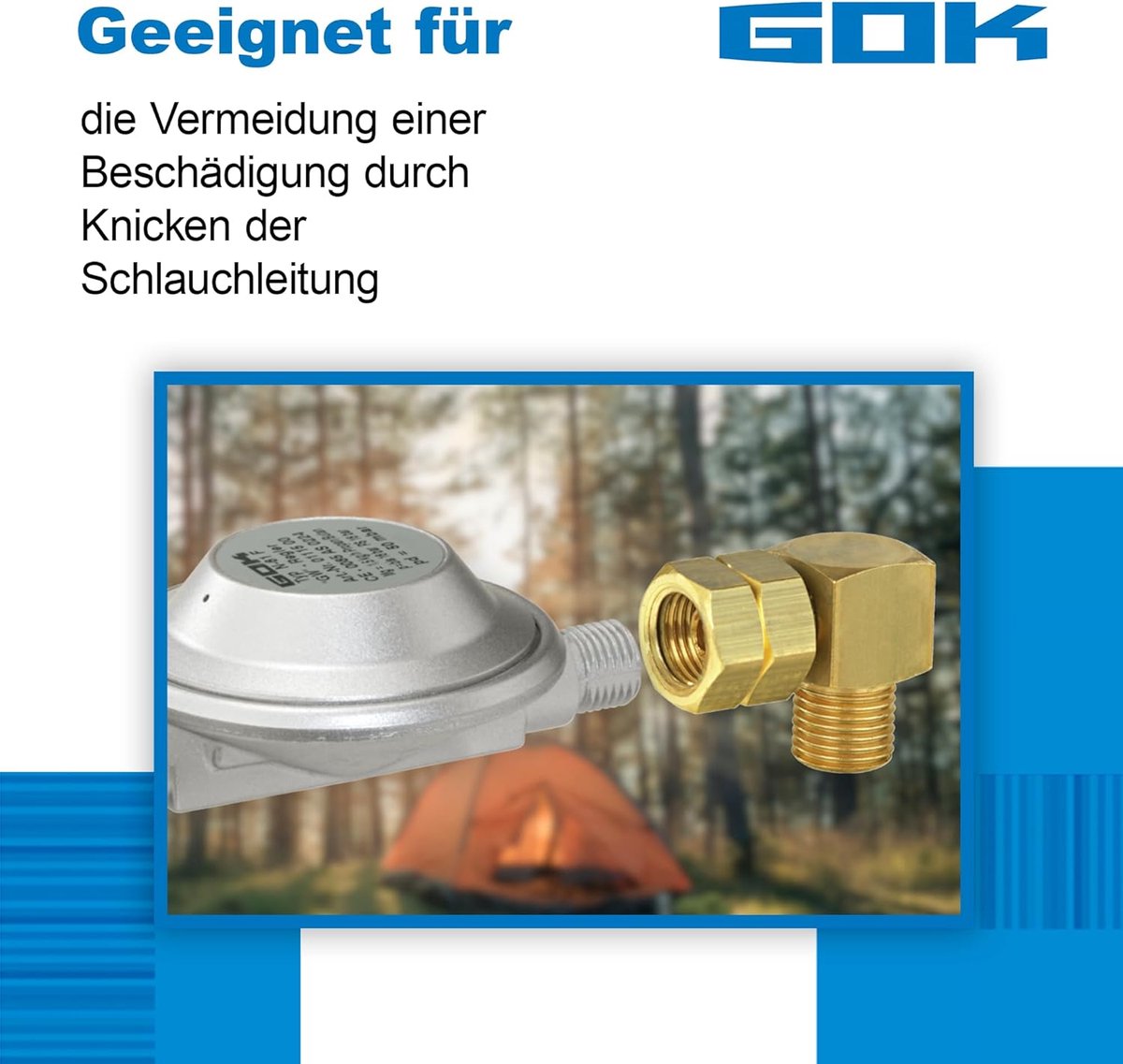 Aansluithoek 90° 1/4'' - Messing - Links draad - Voorkomt beschadiging van slangen - ShopVlot