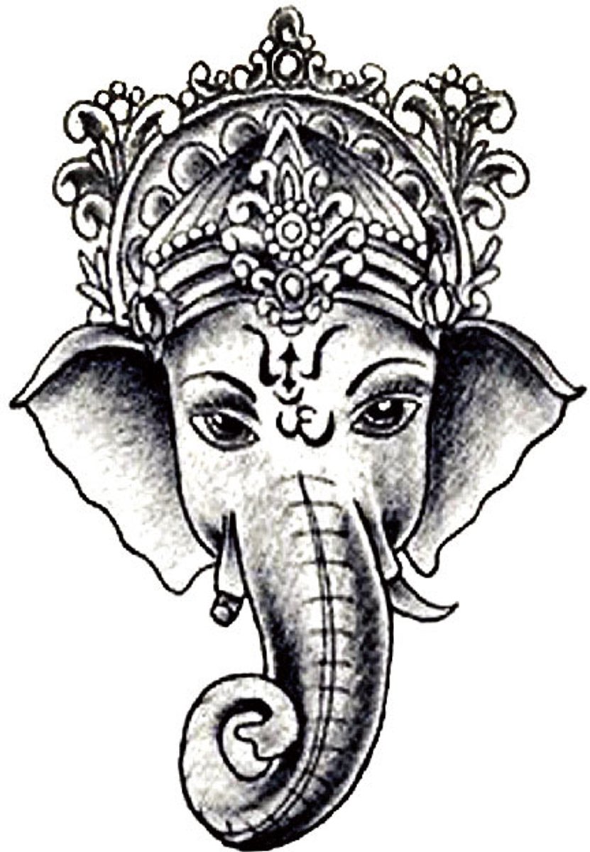 Tijdelijke tattoo Olifant arm 3 dagen